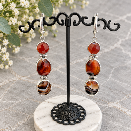 Серьги Кофейные